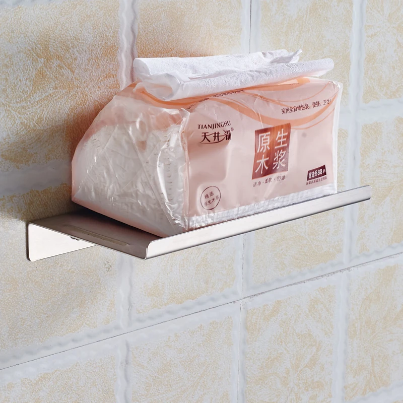 WEYUU Wc Papier Halter Edelstahl Wc Papier Handtuch Rolle Rack Wand Montiert Bad Zubehör