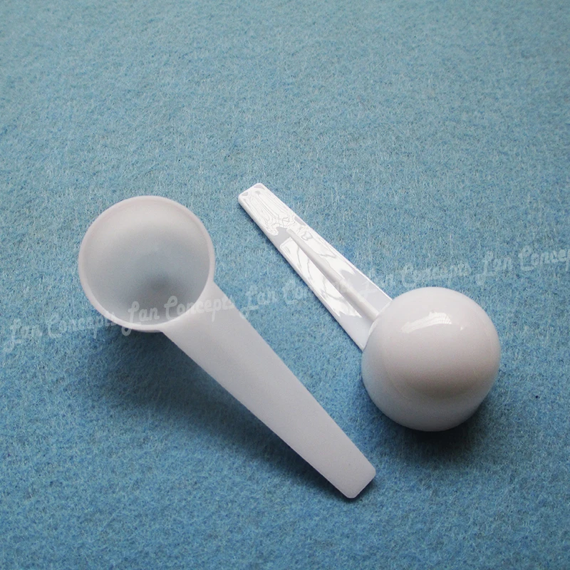 5g / 9ML Food Grade PP Spoon 5 gram Plastic Measuring Scoop for medical milk powder Liquid - white 1000pcs/lot wholesale