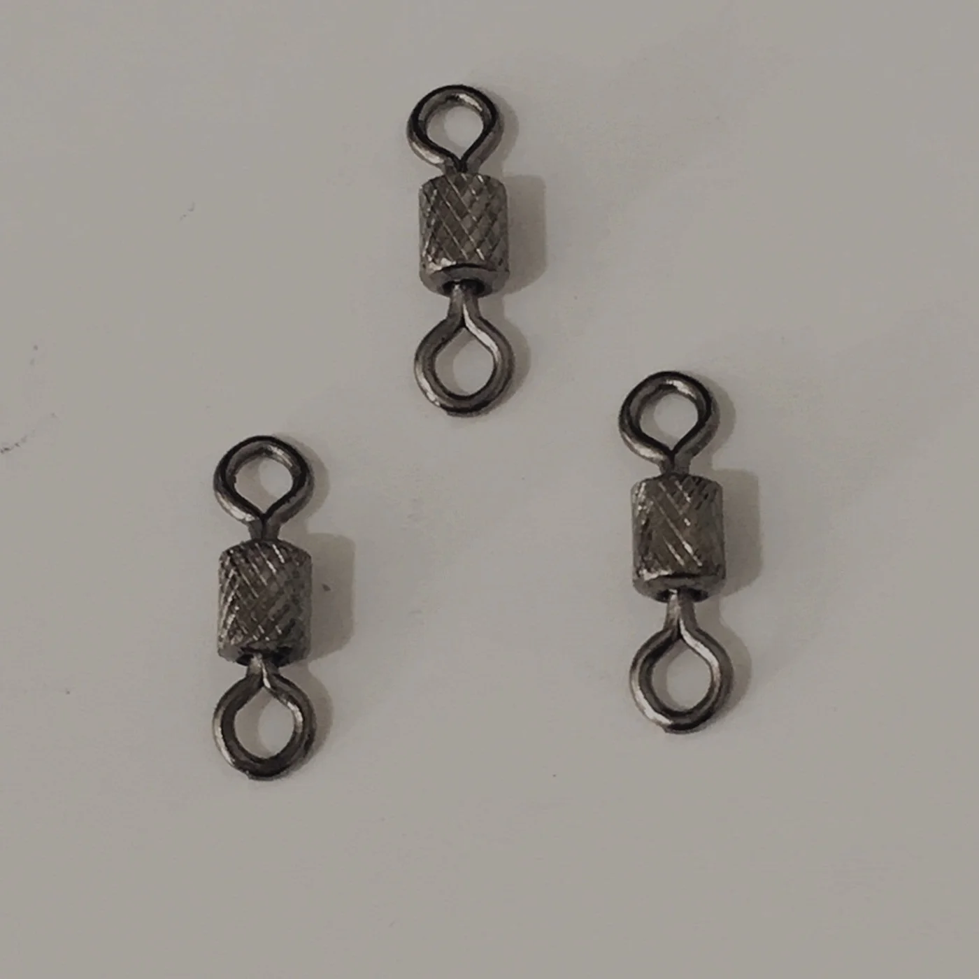 10pcs/lot  Ball Bearing Stainless Steel Fish Connector Rolling Swivels Rig Barrel Pin Connector Lure Fishing Accessories