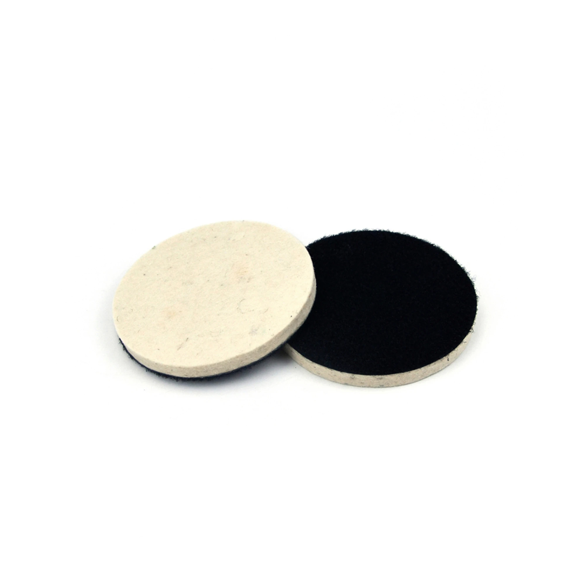 Wolle Polieren Pad 2Pcs 4 Inch 100mm Tiefe Kratzer Entferner Fühlte Rad Haken & Loop Pufferung Pad Schleifen reinigung Werkzeuge Zubehör