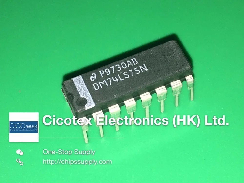 

10pcs/lot DM74LS75N DIP16 IC LATCH QUAD 16-DIP 74LS75N