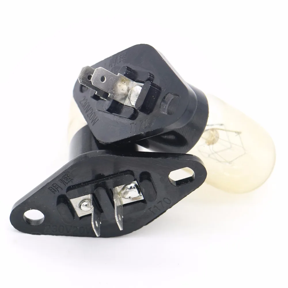 2 개/몫 전자 레인지 냉장고 전구 예비 수리 부품 액세서리 lg galanz midea samsung 용 230 v 20 w 램프 교체