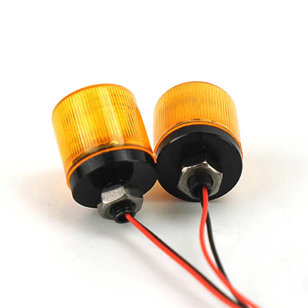 1pair RC Car Roof Rotating Warning Light for Tamiya 1/14 RC Tractor Truck Car DIY Parts RC Model Car Parts