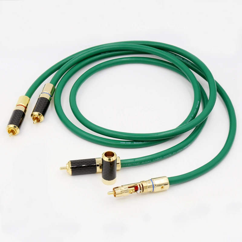 

2328 Audio Cable RCA interconnect cable Analog Audio Interconnect with Carbon RCA Connector