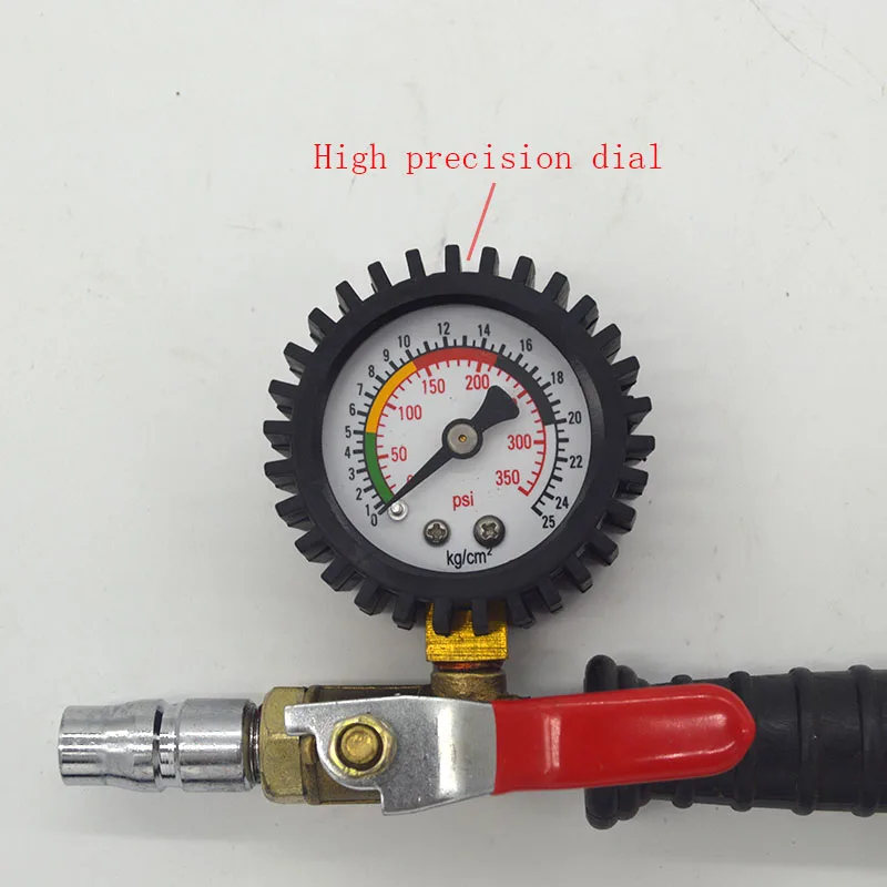 NEW 1PCS Tire pressure gauge for rapid inflatable pressure testing with switch