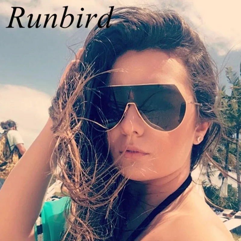 

Солнечные очки Runbird в стиле ретро для мужчин и женщин, зеркальные солнцезащитные аксессуары в стиле стимпанк, для серфинга, UV400, большие, 365