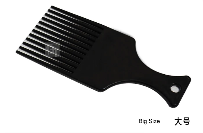 Salon Verwenden Sie 3 Größen, schwarzer afroamerikanischer Pick-Kamm, Haarkämme, Afro-Haarkamm für Friseur-Styling-Werkzeuge, DIY-Haarwerkzeug LZN0037 – Detail 3