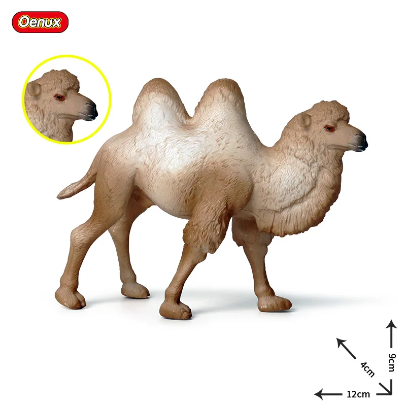 Oenux Original Wild Desert Camel Simulation Animal Kameel Camel Family Model Action Figures PVC Lifelike Educational Kids Toy