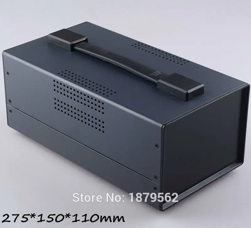 [2 colors] 275*150*110mm Iron box with handle electronic cases diy metal DIY project enclosure instrument box 40005(W275)+BTS)