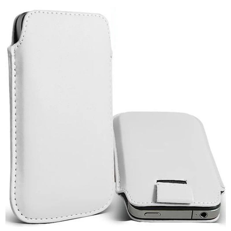 For iPhone 12 Pro Max Case PU Leather Pouch Cover Pocket Holster Pull Tab Cover For iPhone 13 mini 11 Pro XS Max Phone Bag Case