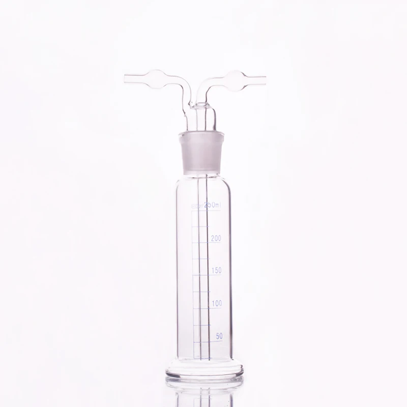 Drechsel gas washing bottle ,Capacity 250ml,Lab Glass Gas Washing Bottle,Shisha hookah