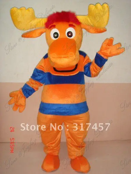 Santa moose deer backyardigans tyrone mascot costume free shipping