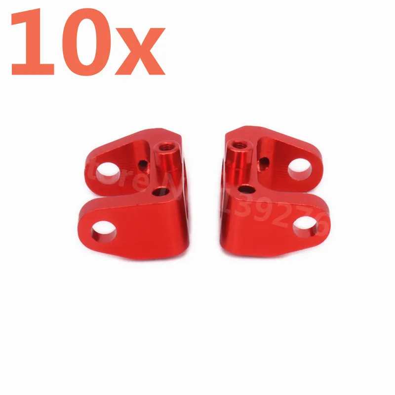 10 Pieces RC Cars Aluminum Alloy Upgrade Front C Hub Carrier For RC Model Car 1/10 Scale Kyosho Optima 4WD CNC New Hobby Buggy