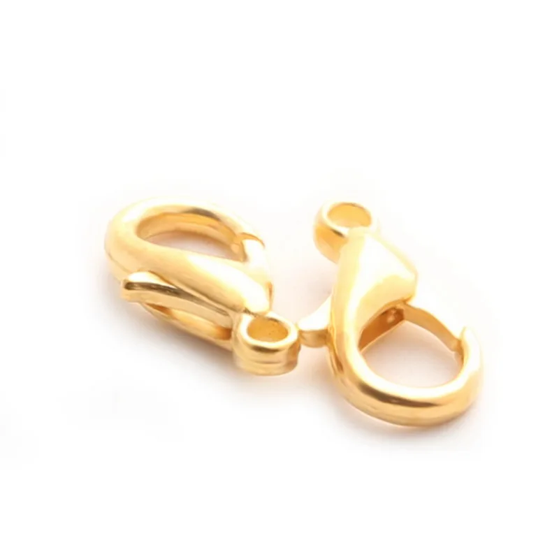 10-100pcs 14mm Bronze/Gold/Rhodium/Silver Metal Lobster Clasps Hooks For Jewelry Making Finding DIY Link Chain Necklace Bracelet