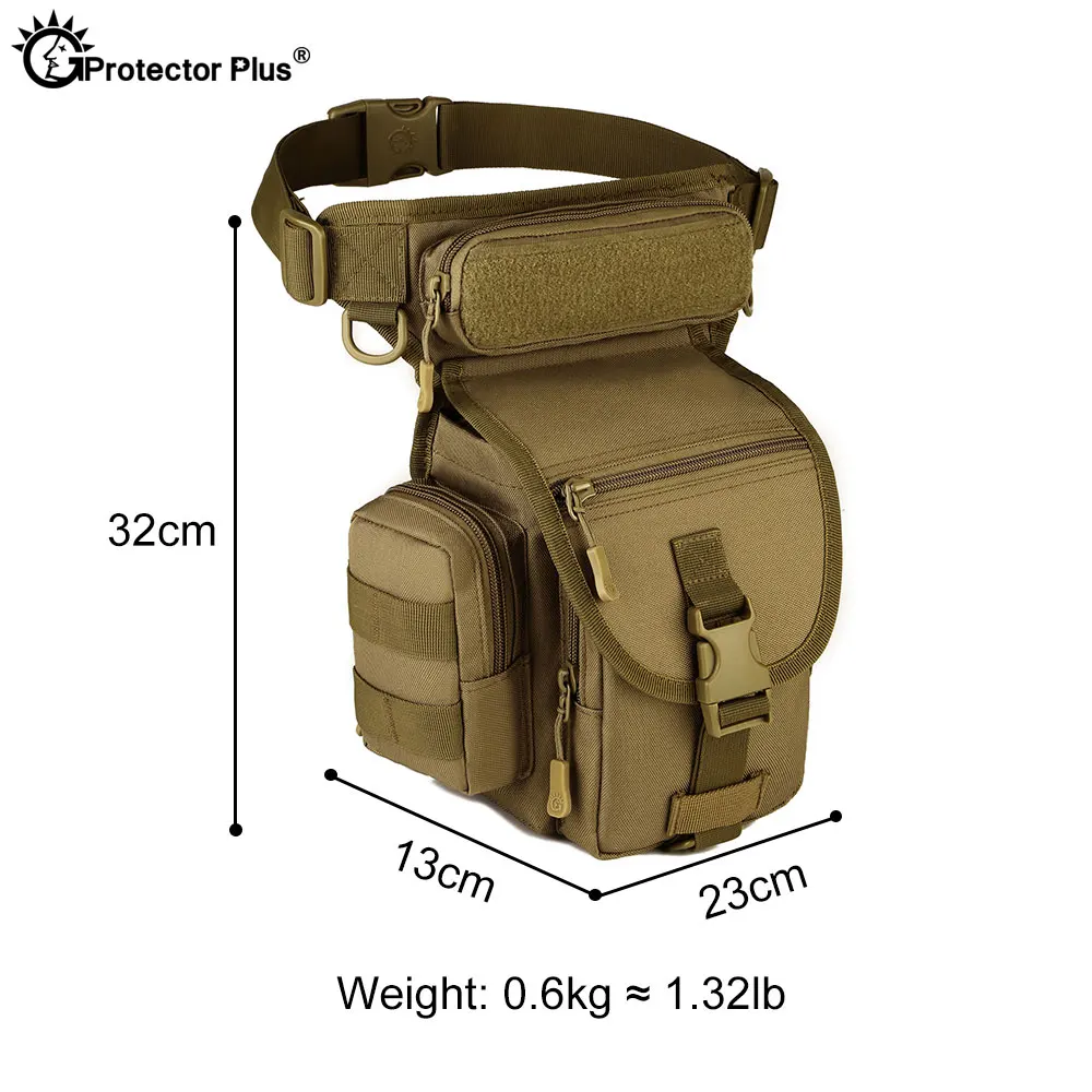 PROTECTOR PLUS Wargame Fans Equipment Outdoor Tactical Leg pack Climbing Hiking Camping Waist Bag Waterproof Long Distance