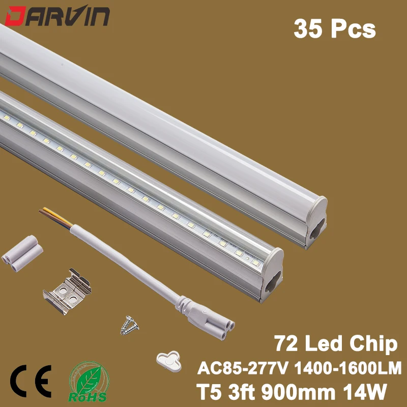 

T5 Led Tube 3ft 900mm Fluorescent Tube Lights Lamp 90cm Tube Light 110v 220v SMD2835 Led , Free Shipping