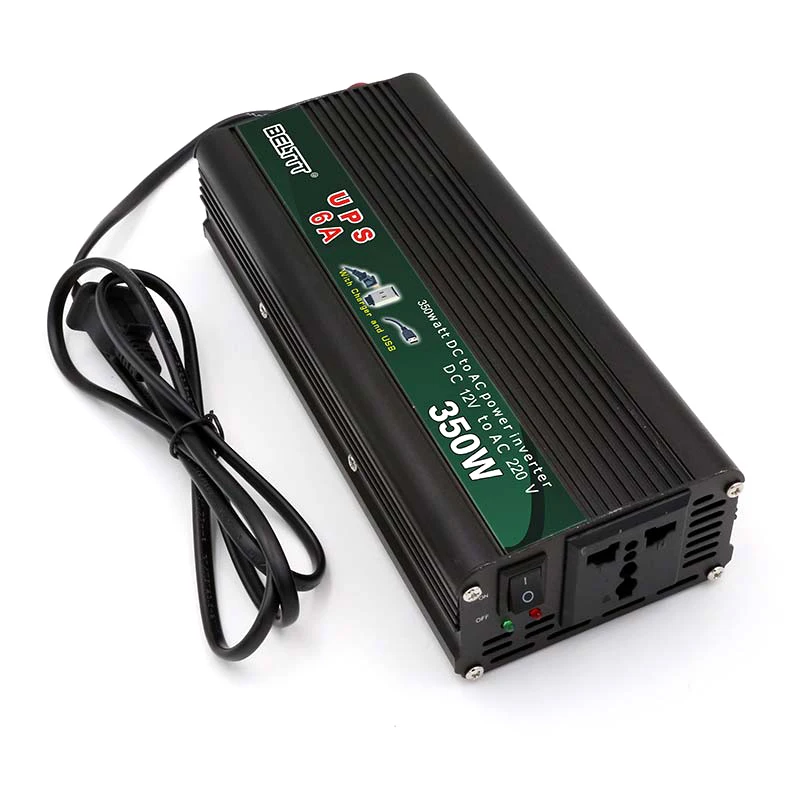 High Frequency Modified Sine Wave Off Grid Car Inverter 350w Home Inverter UPS DC 12V to AC 220V Power Inverter with Charger