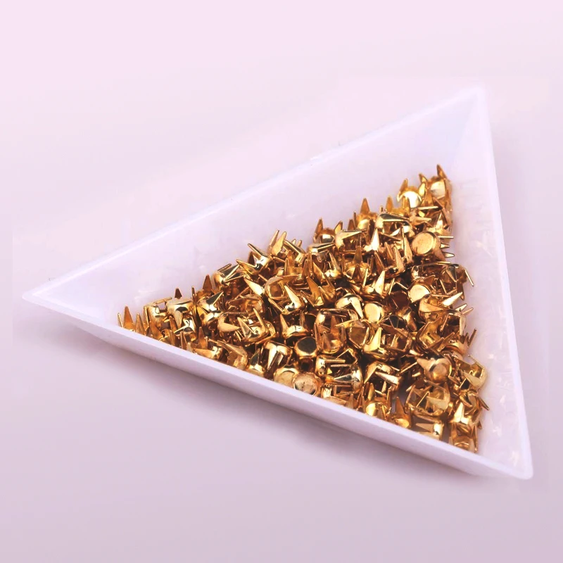 10 Stück Umwelt Kunststoff Dreieck weiß Schmuck Perlen Behälter Tabletts Platte Display Halter Lagerung hand gefertigt DIY Zubehör – Detail 1