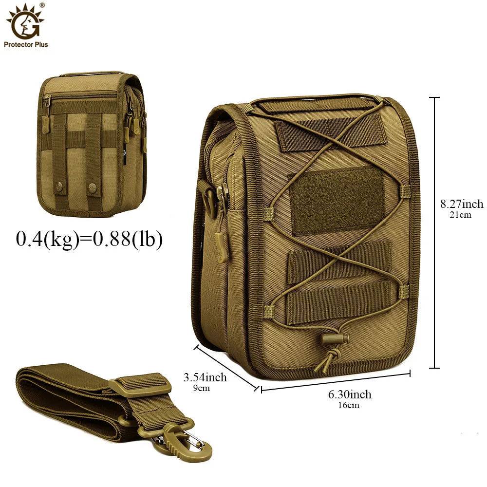 Military Tactical Messenger Bag Shoulder Nylon Outdoor Sport Fishing Camping Crossbody Mutil-function Molle Pouch