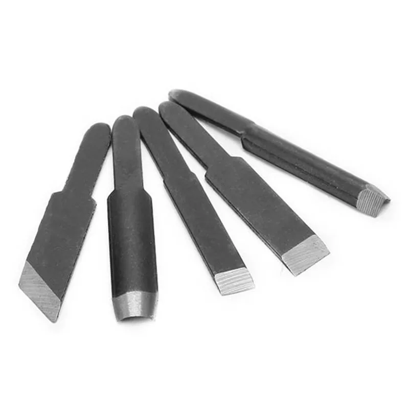 ALLSOME 5pcs Carving Blades For Woodworking Carving Chisel Electric Carving Machine Tool HT2335