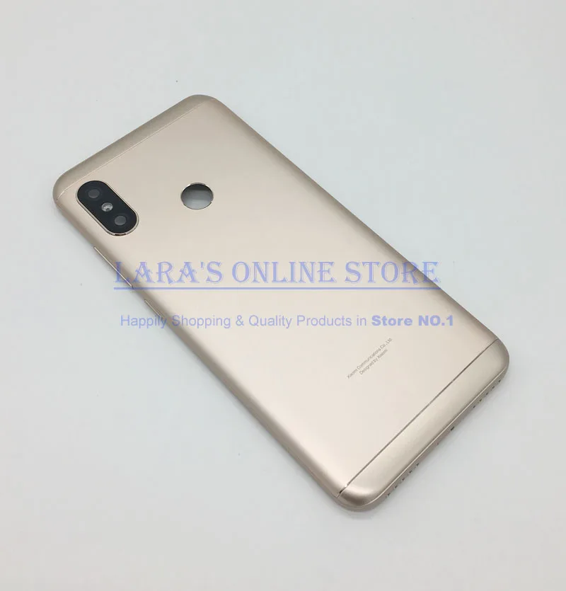 Original For Xiaomi MI A2 Lite Battery Cover Back Case For Mi A2 Lite Back Cover Housing +Volume Power Buttons Cameca Lens