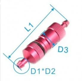 Big Long Fuel Filter For Gas Airplane (1.7x4.3xD13xL50mm) --Red Color