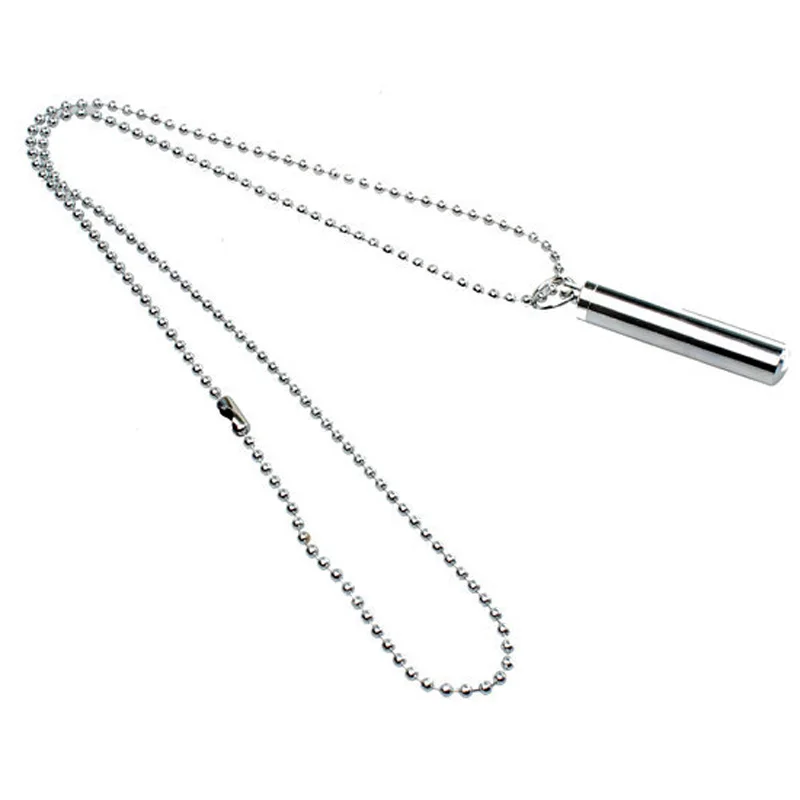 316L Stainless Steel Openable Memorial Cremation Hip hop Pendant Cylinder Tube Ash Urn Necklaces Pill Holder Necklace Jewelry