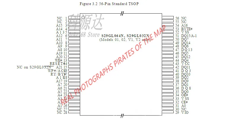 

5 шт./лот S29GL064N90TFA02 TSOP56 S29GL064N90TFA020 в наличии