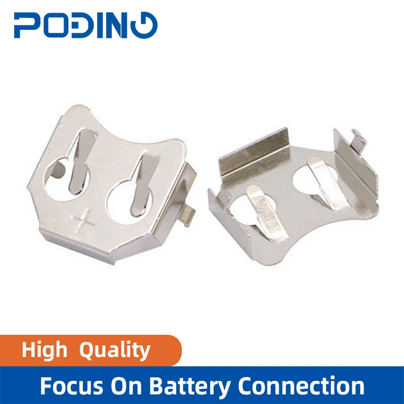 10pcs/lot THM 12MM Coin Cell Battery Holder for CR1216,CR1220,CR1225 Precision Stamping Battery Clip Retainer  CCR-1201