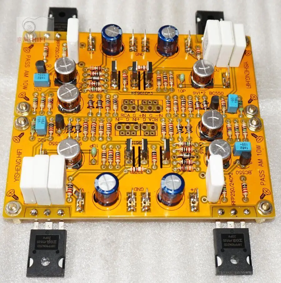 GZLOZONE One pair PASS AM Single-ended Class A amplifier board IRFP90N20D 30W+30W L3-64