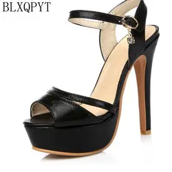 BLXQPYT 2017 nuovi sandali gladiatore donna moda Sexy Big Size 33-48 scarpe da donna tacco alto scarpe da donna scarpe 431-5