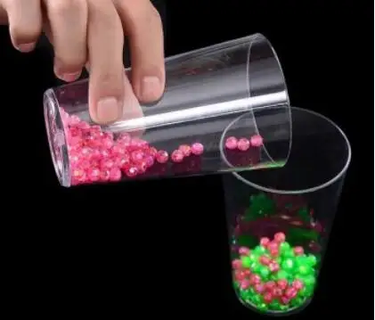 Color Bead Separation Magic Tricks Magician Close Up Illusion Magic Cup Gimmick Props Comedy Separate Two Color Beads Magie