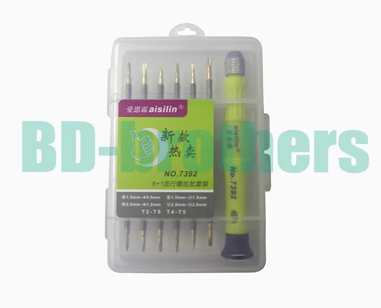 6in1 Kit T2 T4 T5 T6, 0.8 1.2Pentalobe 1.5 2.0 Phillips/Slotted Y Screwdriver Tools for Tablet  Laptop Cell Phone Repair 120sets