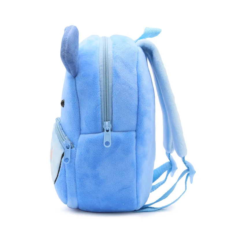 Mochilas escolares macias para crianças, mochilas escolares adoráveis de pelúcia fofas para jardim de infância, meninos, meninas, desenho de animal