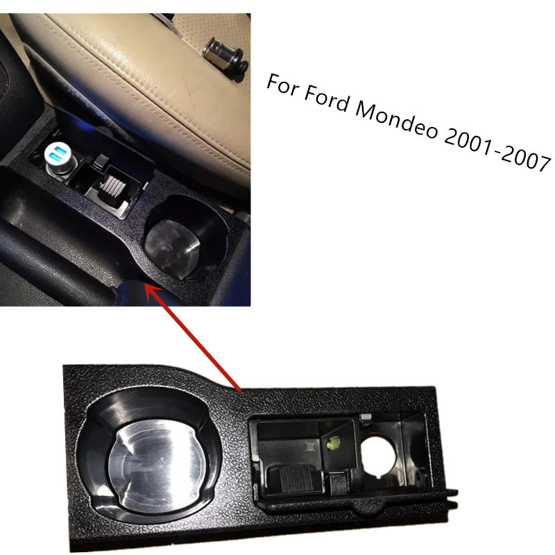 BTAP Nowa popielniczka samochodowa z uchwytem na kubek do Ford Mondeo III MK3 2001 2002 2003 2004 2005 2006 2007 OEM 1S7XF04788AF 1S7X-F04788AF