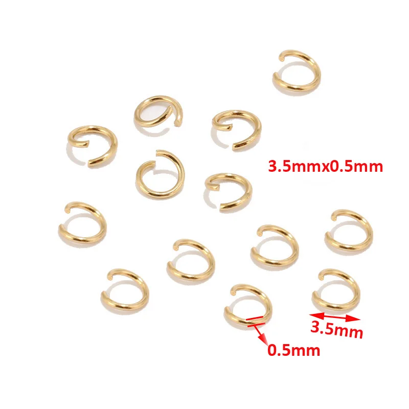 Stainless Steel Gold Open Ring 3.5mm 4mm 5mm 6mm 7mm 8mm 9mm Jump s DIY Making Jewelry Connector Accessoires  Findings