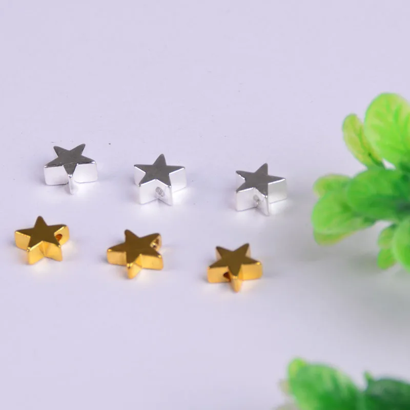 

Подвеска в виде маленькой звезды из меди, 50 шт./лот, 7 мм