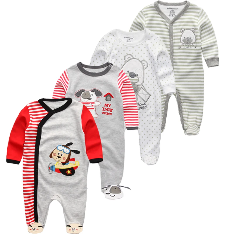 Baby Clothes Boy Girl Clothes Romper Long Sleeve Autumn Winter Jumpsuit Newborn Clothing Sets Cartoon Animal