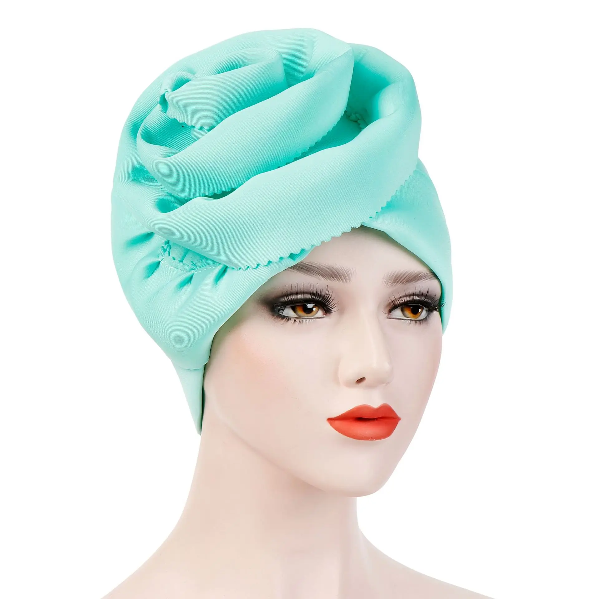 Di lusso di Cotone Turbante Headwrap Delle Donne Musulmane Hijab Accessori Per Capelli Hijab Caps Della Ragazza Musulmana Hijab