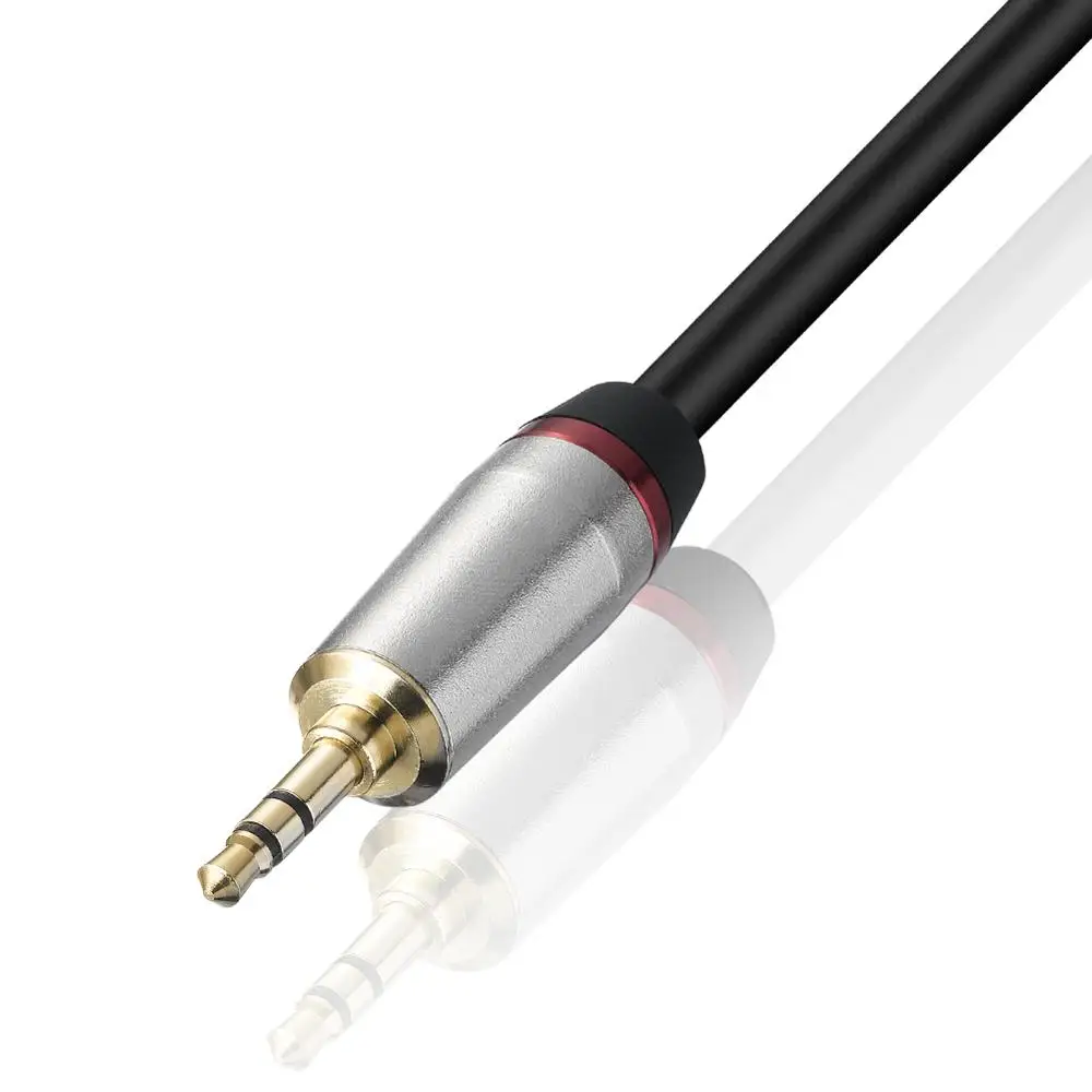 Bochara-cable convertidor macho a hembra de 3,5mm, 6,5mm, blindado, 30cm