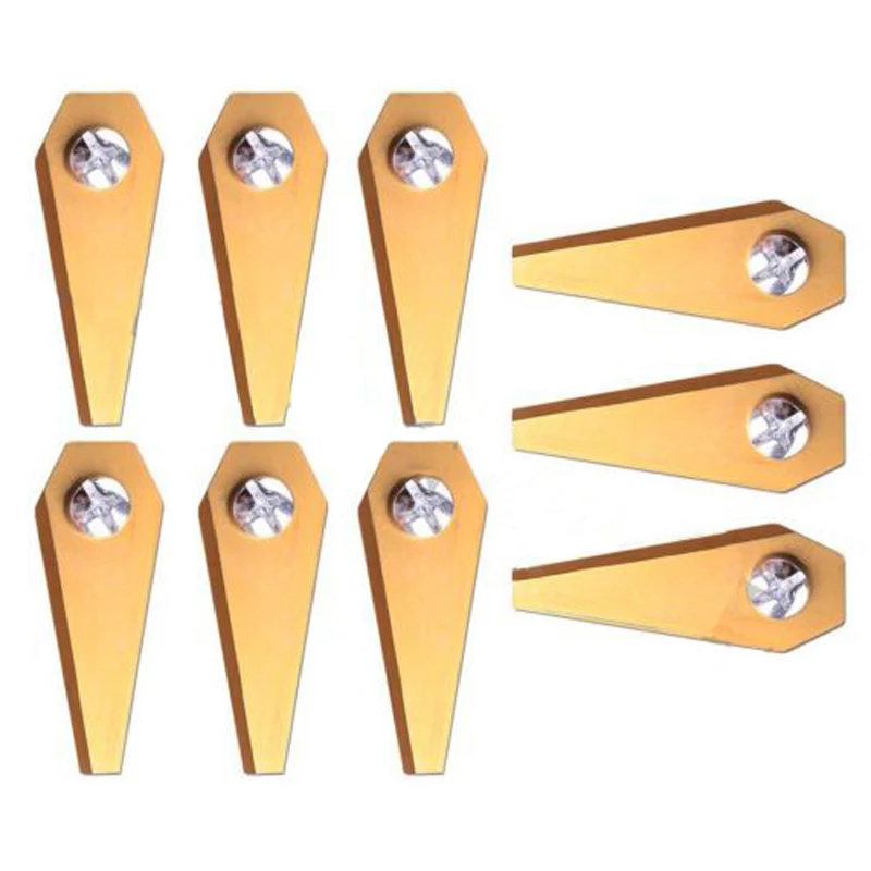 9Pcs/set Titanium Golden Replacement Robotic Mower Blade For Garden Trimmer Parts Garden Tools