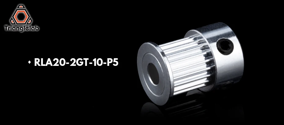 Trianglelab 9mm 20 Zähne Aluminium Zahnriemenscheibe 9mm P5MM P8mm für 6mm Synchronriemen Rad Kettenrad – Detail 40