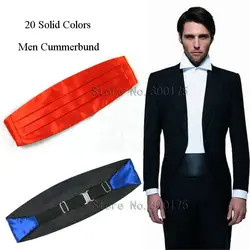 Mens Classic  Cummerbund  Satin Elastic Bellyband Tuxedo Cummerbund For Formal Wedding Prom Dinner Party Waist Band