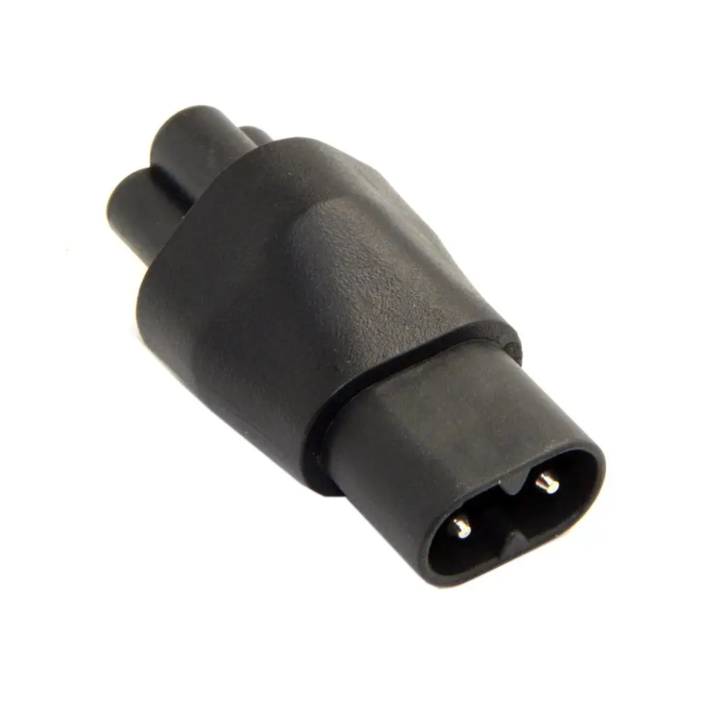 IEC320 IEC 320 C8 Plug to C5 Receptacle Cloverleaf Power Supply Mains Adapter Convertor Adaptor