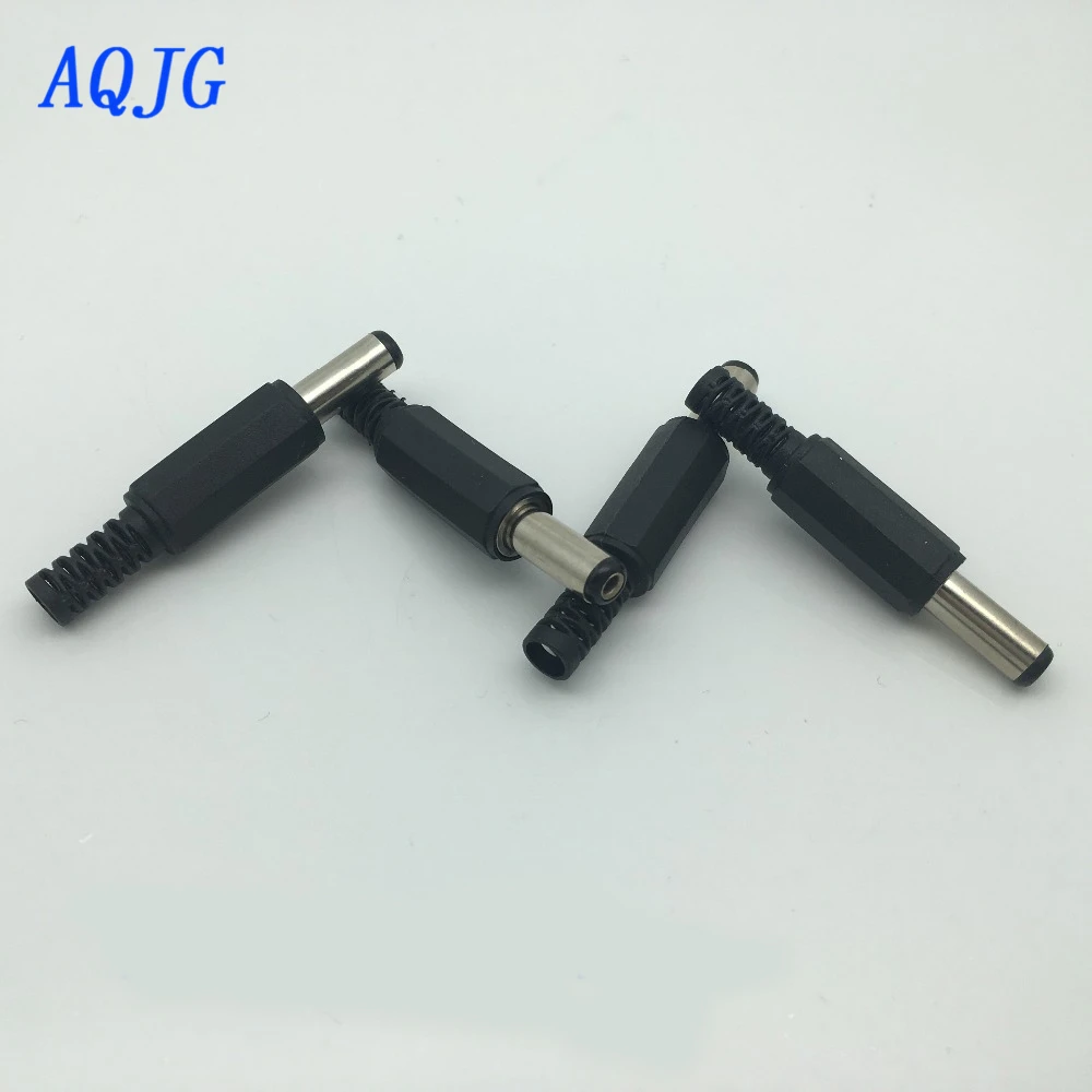 5 Pcs DC5.5 * 2.1 Mm Hot Verkoop 5 Pcs Zwart 2.1 Mm X 5.5 Mm Dc-Man Plug jack Adapter Aqjg