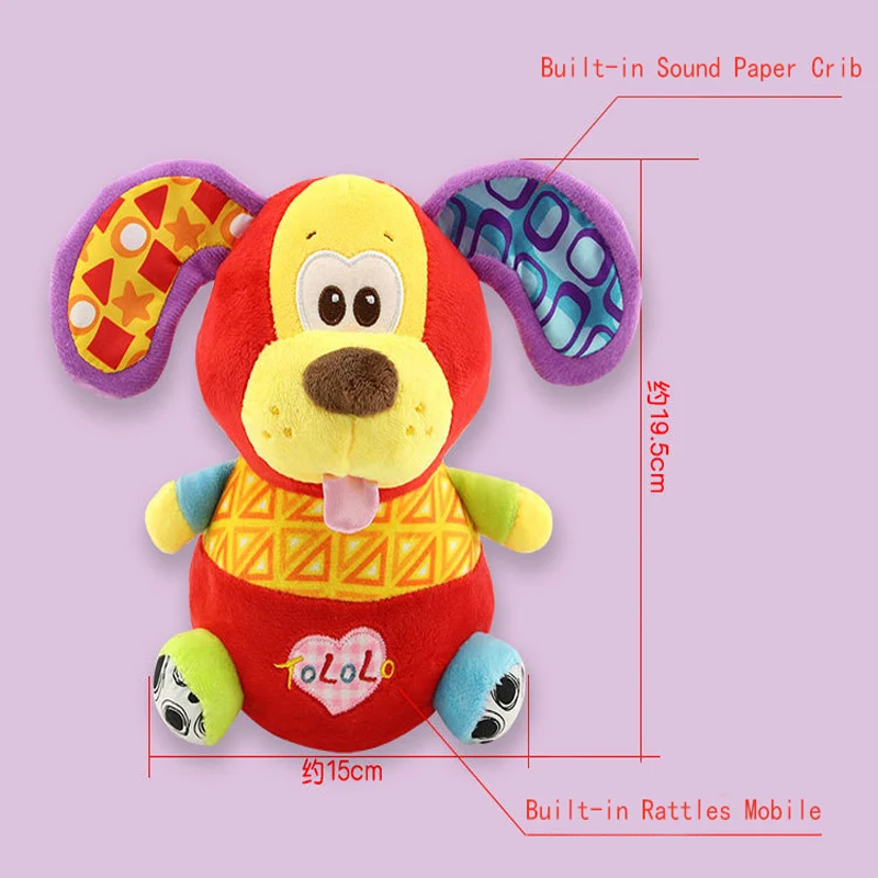 NEW 4 types Animal Tumbler Doll Roly-poly Baby Toys Newborns Sweet Bell Music Roly-poly Learning Education Toys Gifts