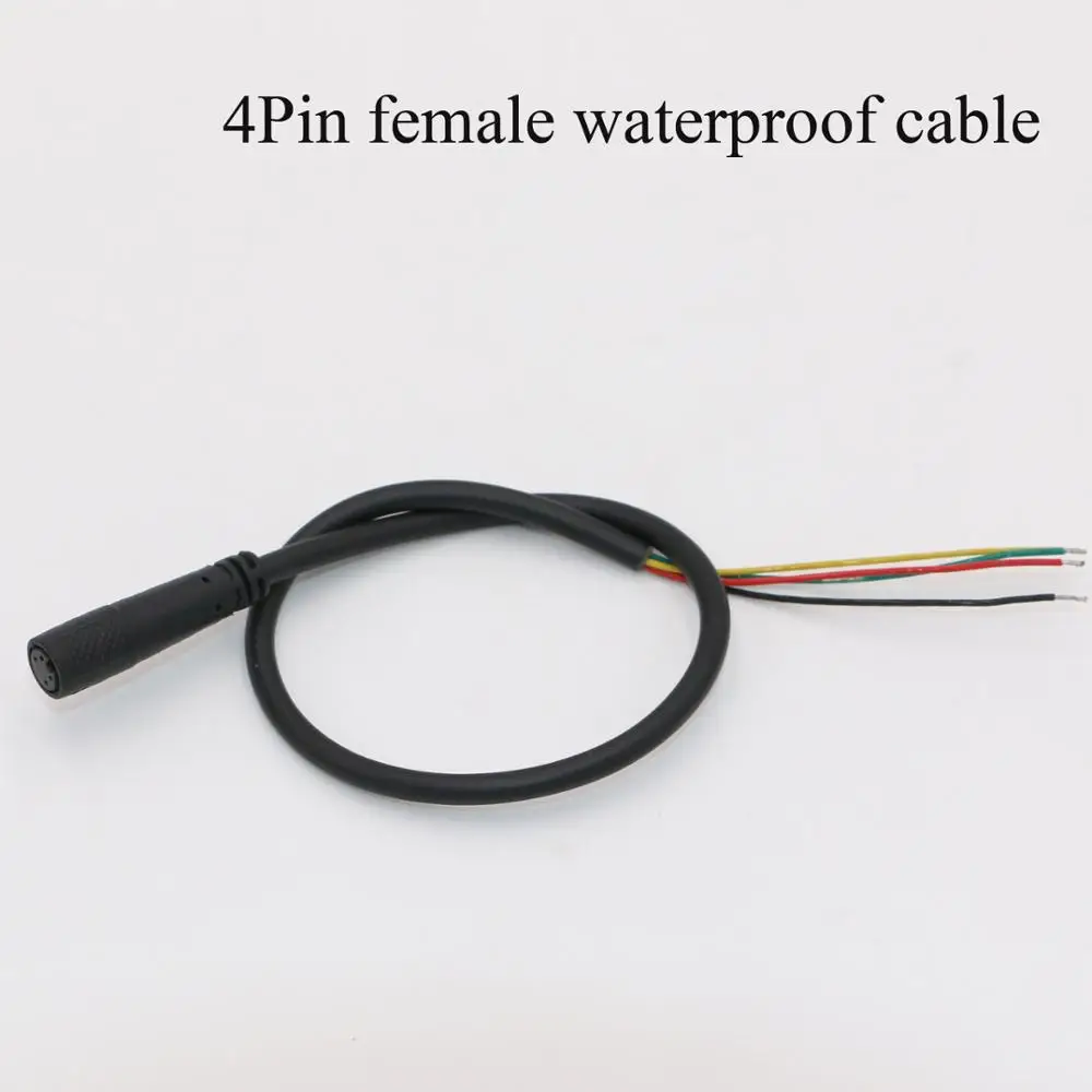 2PCS M8 4 Pin Female DC Electric Bicycle Butt Joint Plug waterproof female male Connector Wiring Scooter Brake Cable Signal