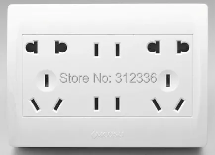 free shipping  international standard 14 Holes Socket  Wall Outlet Power Outlet phone socket popular