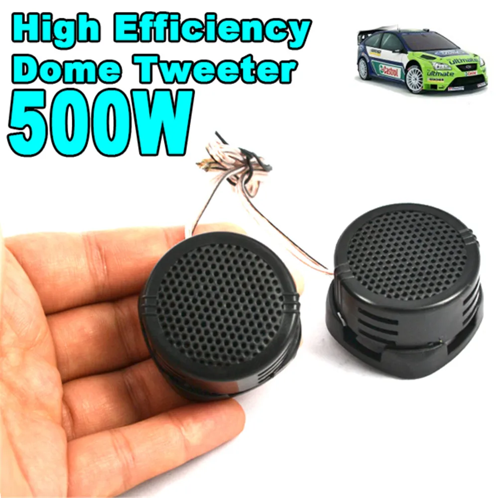 2PCS 500W High Efficiency Car Speaker Automotive Mini Car Audio Sound Super Power Tweeter Dome Car Mp3 Player Auto Loudspeaker