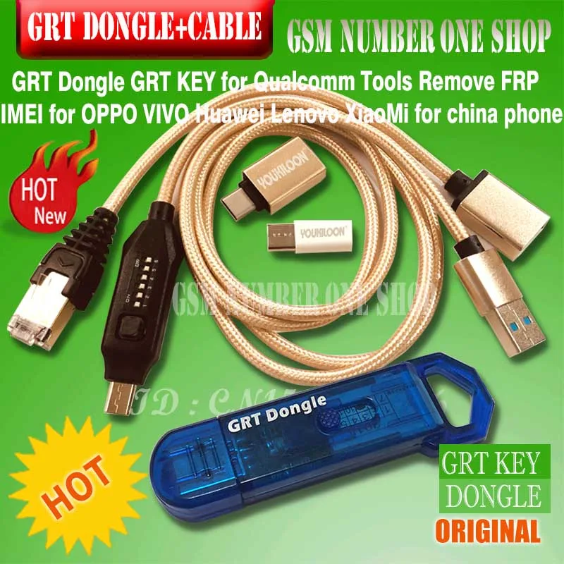 

Original GRT dongle grt key powerful + Multi Functional Boot all in 1 cable FOR CHINA PHONE For OPPO VIVO Huawei Lenovo XiaoMi